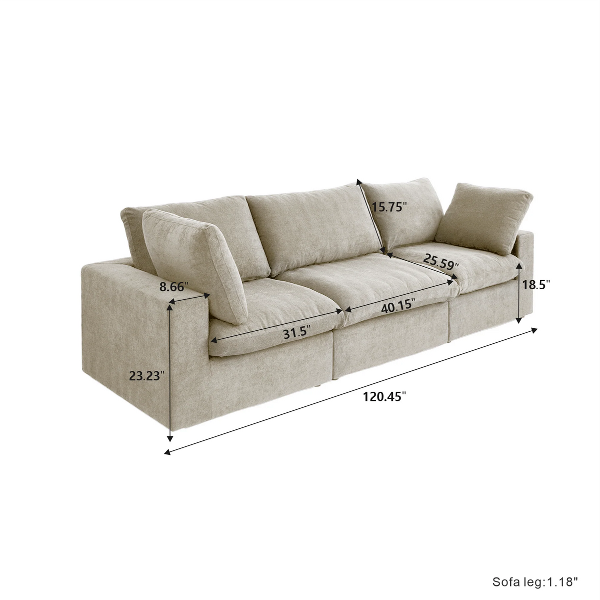Signature Modular 3-Seater Sofa