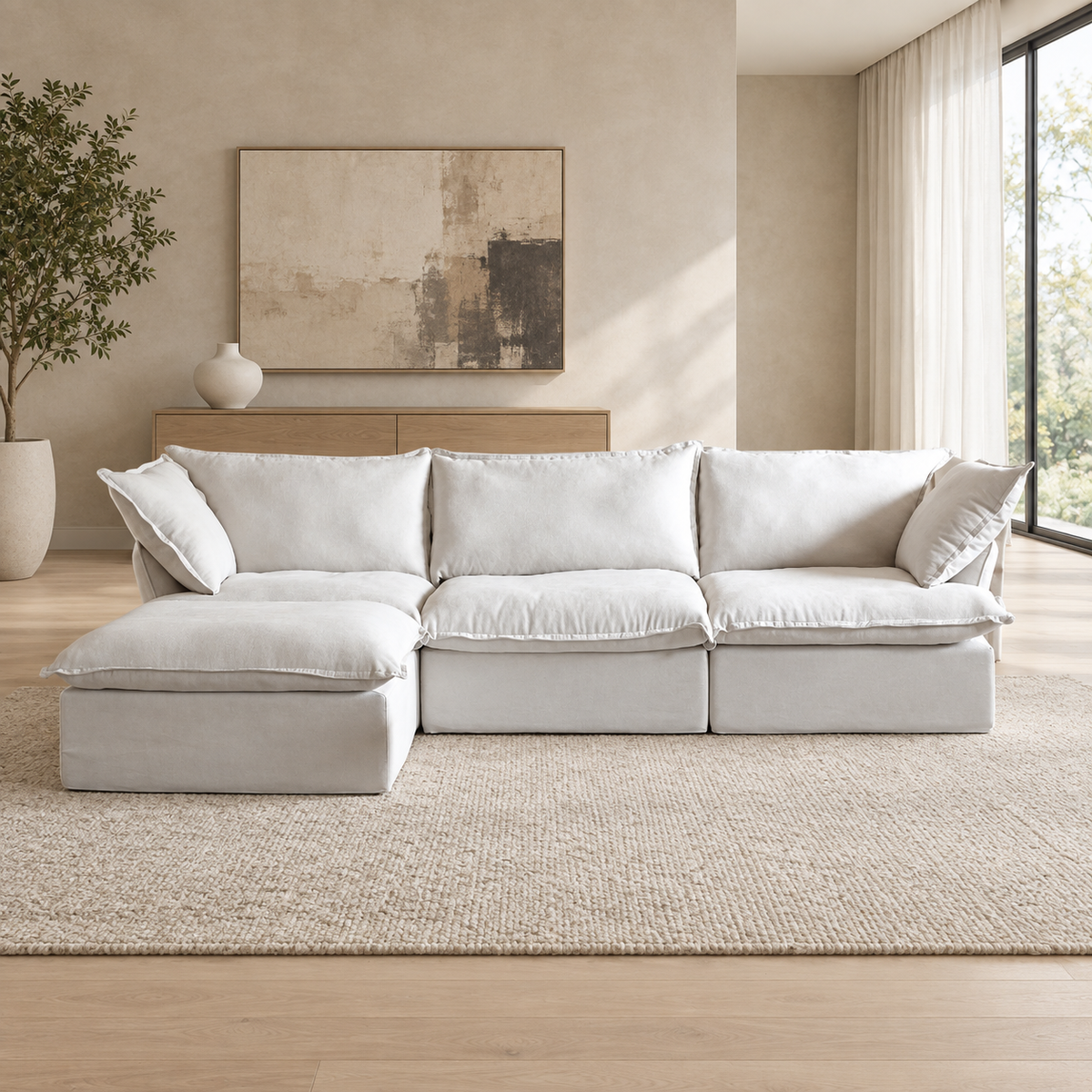 Modular Cloud 3-Seater Sectional