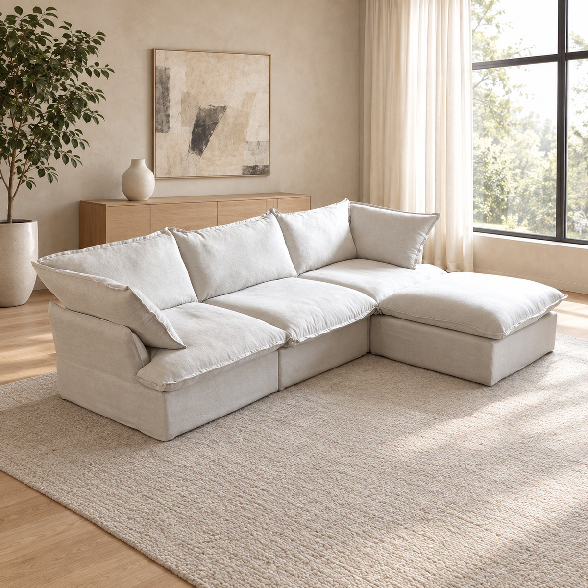 Modular Cloud 3-Seater Sectional