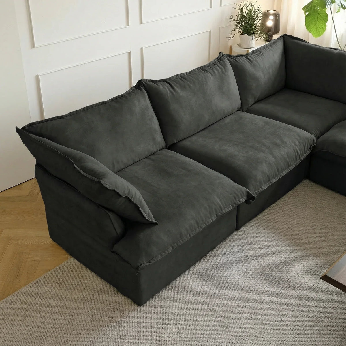 Modular Cloud 5-Seater Corner Sectional + Ottoman