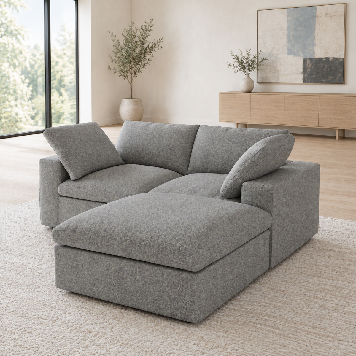 Signature Modular 2-Seater Sectional + Ottoman