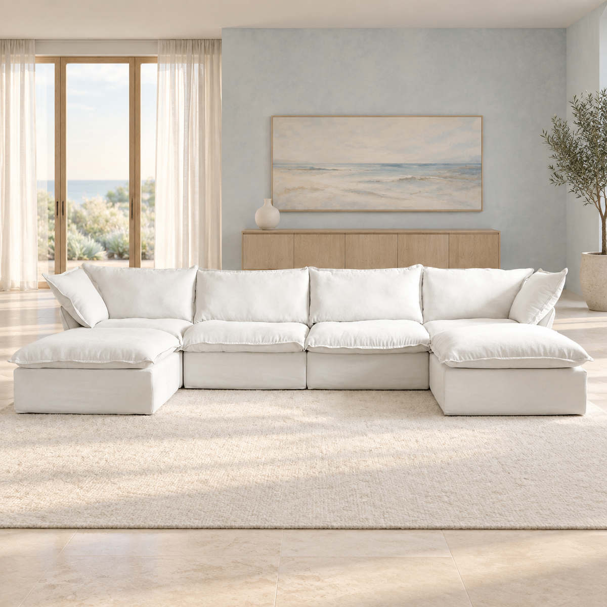 Modular Cloud 4-Seater U-Sectional