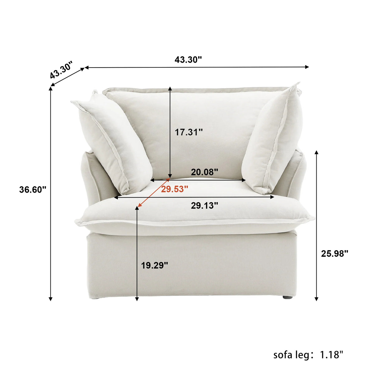 Modular Cloud Armchair
